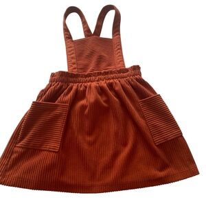 Wonder Nation Burnt Orange Pinafore Dress - 4T
